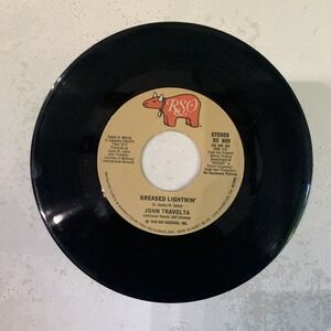 John Travolta / Sha Na Na "Greased Lightnin' / Rock 'N' Roll" 7" RSO 1978‎ VG